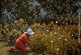 Gathering Flowers by Richard Wheeler Whitney